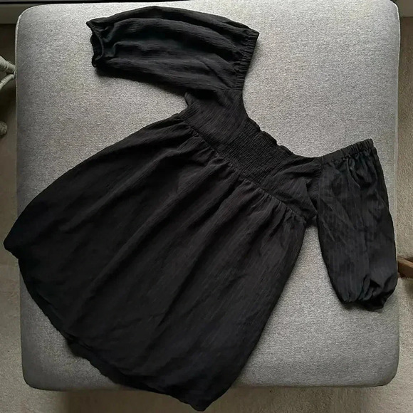 WAYF Ripton Puff Sleeve Babydoll Dress Large - Picture 6 of 7